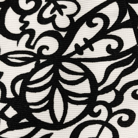 ADDITION ELLE Plus-size black white scrolling leaf print dress ~ XXL 2X XXXL 3X - Picture 5 of 14